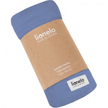 Пелюшки для малюків Lionelo Bamboo Swaddle Blue Denim (LO-BAMBOO SWADDLE BLUE DENIM)
