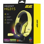 Огляд Навушники 2E Gaming HG315 RGB USB 7.1 Yellow (2E-HG315YW-7.1): характеристики, відгуки, ціни.