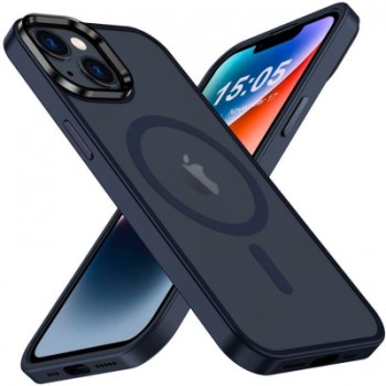 Чохол до мобільного телефона 2E Basic Apple iPhone 15 Plus Soft Touch MagSafe Cover Dark Blue (2E-IPH-15PRM-OCLS-DL)