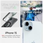 Огляд Чохол до мобільного телефона Spigen Apple iPhone 15 Ultra Hybrid MagFit Black (ACS06803): характеристики, відгуки, ціни.