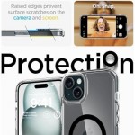 Огляд Чохол до мобільного телефона Spigen Apple iPhone 15 Ultra Hybrid MagFit Black (ACS06803): характеристики, відгуки, ціни.
