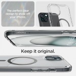 Огляд Чохол до мобільного телефона Spigen Apple iPhone 15 Ultra Hybrid MagFit Carbon Fiber (ACS06805): характеристики, відгуки, ціни.