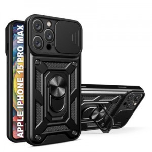 Чохол до мобільного телефона BeCover Military Apple iPhone 15 Pro Max Black (709955)