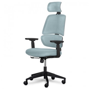Офісне крісло Mealux Leo Air Grey / Blue (Y-543 KBGL)