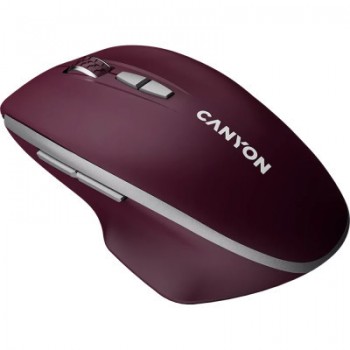 Мишка Canyon MW-21 Wireless Blue LED Burgundy (CNS-CMSW21BR)