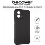 Огляд Чохол до мобільного телефона BeCover Motorola Moto G24/G24 Power Black (710718): характеристики, відгуки, ціни.