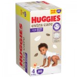 Огляд Підгузки Huggies Extra Care Розмір 4 (9-14 кг) Pants Box 80 шт (5029053582405): характеристики, відгуки, ціни.