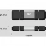 Огляд USB флеш накопичувач Silicon Power USB 256G SILICON POWER usb3.2+TypeC Mobile C51 (SP256GBUC3C51V1S): характеристики, відгуки, ціни.