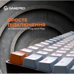 Огляд Клавіатура GamePro MK130R Hot-Swap Red Swich RGB USB UA Black (MK130R): характеристики, відгуки, ціни.