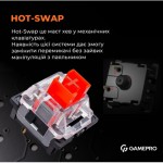 Огляд Клавіатура GamePro MK130R Hot-Swap Red Swich RGB USB UA Black (MK130R): характеристики, відгуки, ціни.