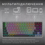 Огляд Клавіатура GamePro MK230R Red Swich Low Profile RGB Wireless/Bluetooth/USB Dark Gray (MK230R): характеристики, відгуки, ціни.