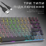 Огляд Клавіатура GamePro MK230R Red Swich Low Profile RGB Wireless/Bluetooth/USB Dark Gray (MK230R): характеристики, відгуки, ціни.