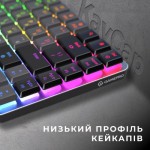 Огляд Клавіатура GamePro MK230R Red Swich Low Profile RGB Wireless/Bluetooth/USB Dark Gray (MK230R): характеристики, відгуки, ціни.