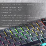 Огляд Клавіатура GamePro MK230R Red Swich Low Profile RGB Wireless/Bluetooth/USB Dark Gray (MK230R): характеристики, відгуки, ціни.