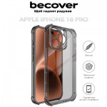 Огляд Чохол до мобільного телефона BeCover Anti-Shock Apple iPhone 16 Pro Grey (712302): характеристики, відгуки, ціни.
