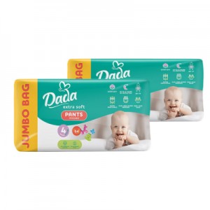 Підгузки Dada Extra Soft 4 Maxi (9-15 кг) 128 шт (2 упаковки по 64 шт) (4820174989538)