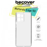 Огляд Чохол до мобільного телефона BeCover Motorola Edge 50 Transparancy (713133): характеристики, відгуки, ціни.