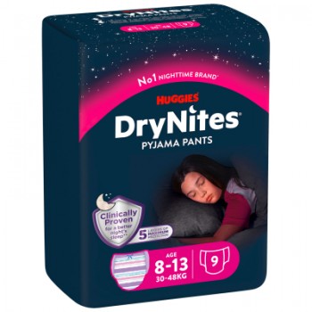 Підгузки Huggies DryNites для дівчаток 8-13 років 9 шт (5029053527604)