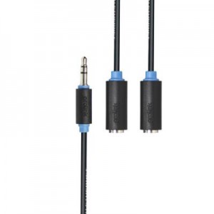 Огляд Кабель мультимедійний Jack 3.5mm to 2xJack 3.5 M Prolink (PB107-0030): характеристики, відгуки, ціни.