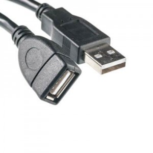 Дата кабель USB 2.0 AM/AF 0.1m PowerPlant (KD00AS1209)