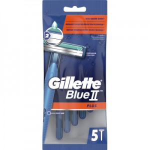 Огляд Бритва Gillette одноразовая Blue 2 Plus 5 шт (3014260283254): характеристики, відгуки, ціни.