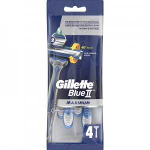 Огляд Бритва Gillette одноразовая Blue 2 Max 4 шт (7702018956661): характеристики, відгуки, ціни.