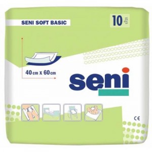 Огляд Пелюшки для малюків Seni Soft Basic 40х60 см 10 шт (5900516692445): характеристики, відгуки, ціни.