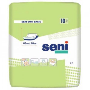 Огляд Пелюшки для малюків Seni Soft Basic 60х60 см 10 шт (5900516692452): характеристики, відгуки, ціни.