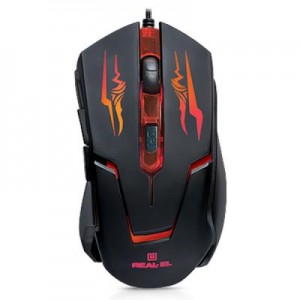 Огляд Мишка REAL-EL RM-520 Gaming, black: характеристики, відгуки, ціни.