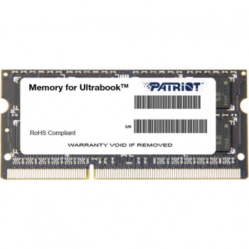 Модуль для ноутбука SoDIMM DDR3L 4GB 1600 MHz Patriot (PSD34G1600L2S)