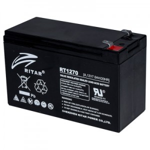 Огляд Батарея до ДБЖ Ritar AGM RT1270B, 12V-7Ah (RT1270B): характеристики, відгуки, ціни.