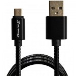 Огляд Дата кабель USB 2.0 AM to Micro 5P 1.0m Cu, 2.1A, Black Grand-X (MM-01B): характеристики, відгуки, ціни.