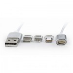 Огляд Дата кабель USB 2.0 AM to Lightning + Micro 5P + Type-C 1.0m Cablexpert (CC-USB2-AMLM31-1M): характеристики, відгуки, ціни.