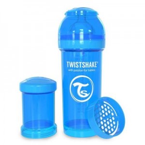 Огляд Пляшечка для годування Twistshake антиколиковая 260 мл, голубая (24 853): характеристики, відгуки, ціни.