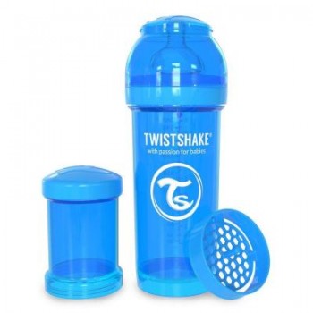 Пляшечка для годування Twistshake антиколиковая 260 мл, голубая (24 853)