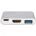 Огляд Перехідник Type-C to HDMI/USB 3.0/Type-C Digitus (DA-70838-1): характеристики, відгуки, ціни.