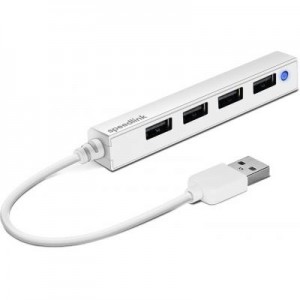 Огляд Концентратор Speedlink SNAPPY SLIM USB Hub, 4-Port, USB 2.0, Passive, White (SL-140000-WE): характеристики, відгуки, ціни.