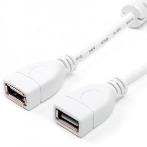 Огляд Дата кабель USB 2.0 AF/AF 1.8m Atcom (15647): характеристики, відгуки, ціни.