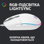 Огляд Мишка Logitech G102 Lightsync White (910-005824): характеристики, відгуки, ціни.