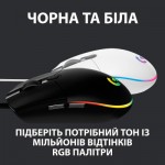 Огляд Мишка Logitech G102 Lightsync White (910-005824): характеристики, відгуки, ціни.