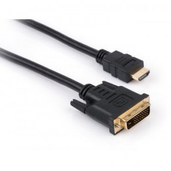 Кабель мультимедійний HDMI to DVI 24+1 5.0m Vinga (VCPHDMIDVI5)