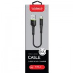 Огляд Дата кабель USB 2.0 AM to Type-C 0.2m CBFLEXT0 black Intaleo (1283126487446): характеристики, відгуки, ціни.