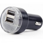 Огляд Зарядний пристрій EnerGenie USB 2.1A black (EG-U2C2A-CAR-02): характеристики, відгуки, ціни.