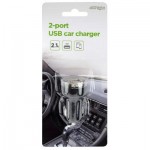 Огляд Зарядний пристрій EnerGenie USB 2.1A black (EG-U2C2A-CAR-02): характеристики, відгуки, ціни.
