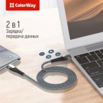 Огляд Дата кабель USB Type-C to Lightning 1.0m ColorWay (CW-CBPDCL033-GR): характеристики, відгуки, ціни.