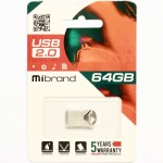 Огляд USB флеш накопичувач Mibrand 64GB Hawk Silver USB 2.0 (MI2.0/HA64M1S): характеристики, відгуки, ціни.