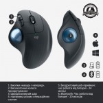 Огляд Мишка Logitech Ergo M575 Wireless Trackball Graphite (910-005872): характеристики, відгуки, ціни.