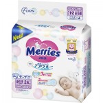 Огляд Підгузок Merries для новонароджених Merries NB 0-5 кг 24 шт (555015): характеристики, відгуки, ціни.