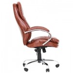 Огляд Офісне крісло Richman Валенсия В хром к/з коричневий (IM0000021): характеристики, відгуки, ціни.