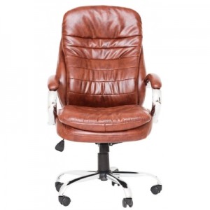 Офісне крісло Richman Валенсия В хром к/з коричневий (IM0000021)